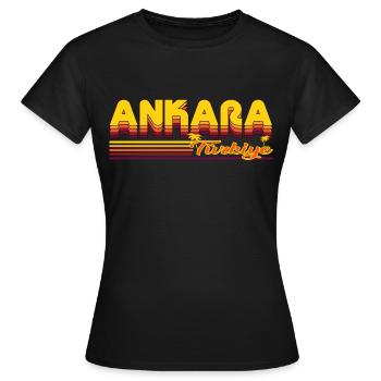 Ankara, Urlaubsdesign der türkischen Hauptstadt - Frauen T-Shirt - Schwarz - Vorne - AI Model Female 172 dark (172cm)