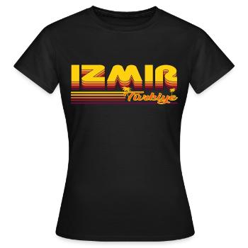 Izmir, summery design of the Turkish city - Women's T-Shirt - black - Front - AI Model Female 172 dark (172cm)