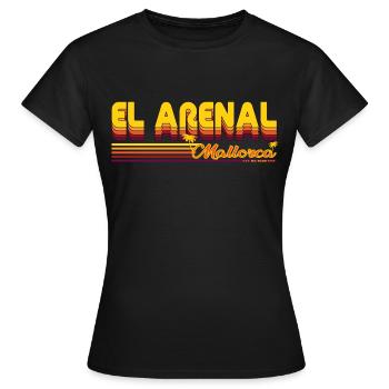 El Arenal sommerliches Urlaubs Design - Frauen T-Shirt - Schwarz - Vorne - AI Model Female 172 dark (172cm)