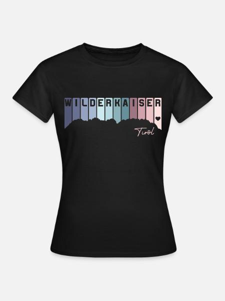 Wilder Kaiser Tirol Kitzbühel Austria Österreich - Frauen T-Shirt - Schwarz