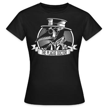steampunk 04 vintage arzt halloween maske chemie - Frauen T-Shirt - Schwarz - Vorne - AI Model Female 172 dark (172cm)