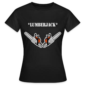 Lumberjack - Frauen T-Shirt - Schwarz - Vorne - AI Model Female 172 dark (172cm)
