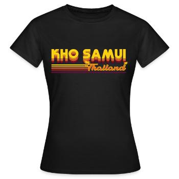 Ko Samui - Inselparadies im Design - Frauen T-Shirt - Schwarz - Vorne - AI Model Female 172 dark (172cm)