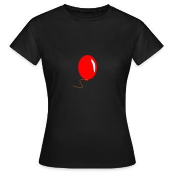 Ballon - T-shirt Femme - noir - Devant - AI Model Female 172 dark (172cm)