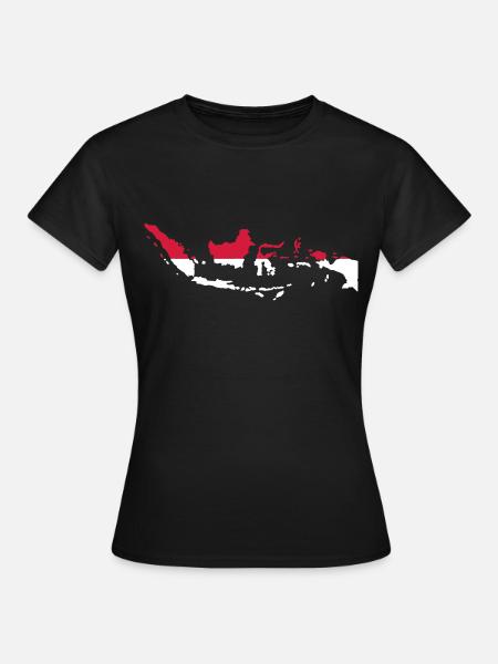 Indonesien - Frauen T-Shirt - Schwarz