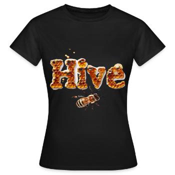 Bienenstock Bienenhaltung Honig Hive - Frauen T-Shirt - Schwarz - Vorne - AI Model Female 172 dark (172cm)
