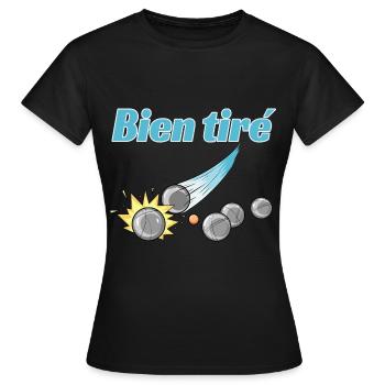 Petanque Petanque Geschenke für einen Petanque - Frauen T-Shirt - Schwarz - Vorne - AI Model Female 172 dark (172cm)