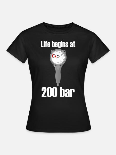 Funny Diving Saying Diving Finimeter - Women's T-Shirt - black
