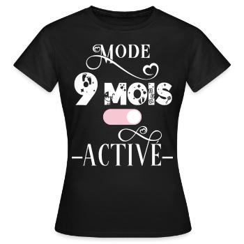 Future maman, idée cadeau annonce grossesse humour - T-shirt Femme - noir - Devant - AI Model Female 172 dark (172cm)