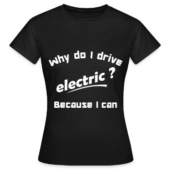 electric - Women's T-Shirt - black - Front - AI Model Female 172 dark (172cm)