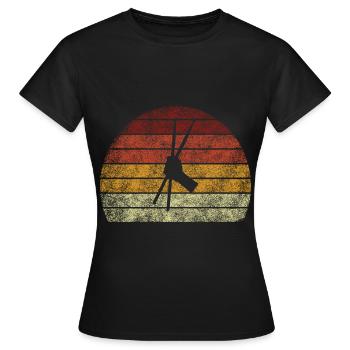 Pound Fitness Workout Retro Pounding Drums - Women's T-Shirt - black - Front - AI Model Female 172 dark (172cm)