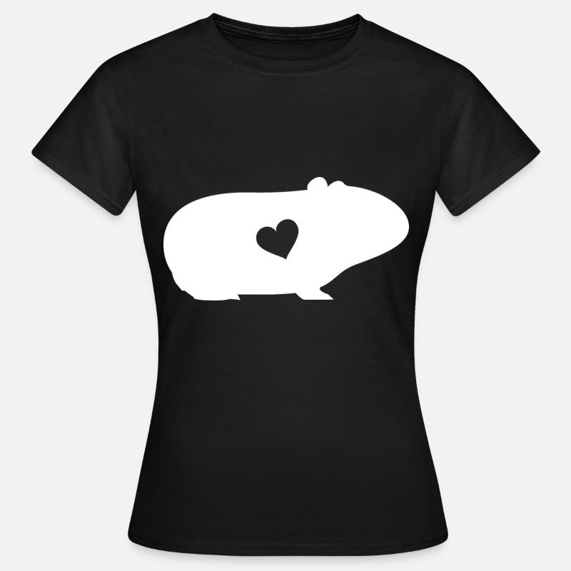 Cochon d'Inde Rongeur Cochon d'Inde - T-shirt Femme - noir