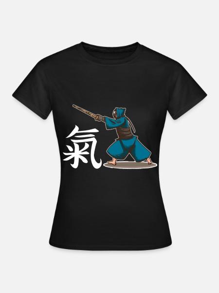 Kendo Japanische Kampfkunst Schwertkampf - Frauen T-Shirt - Schwarz