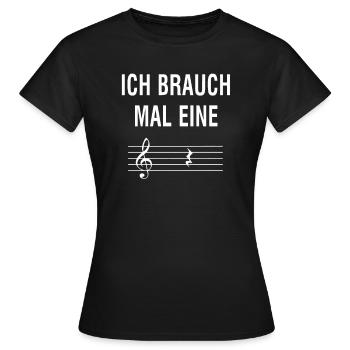 Witziges Musik Lehrer / Musiklehrer T-Shirt - Frauen T-Shirt - Schwarz - Vorne - AI Model Female 172 dark (172cm)
