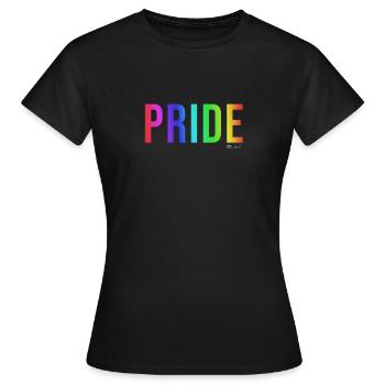 PRIDE T-shirt Défilé CSD Gay LGBT CSD - T-shirt Femme - noir - Devant - AI Model Female 172 dark (172cm)