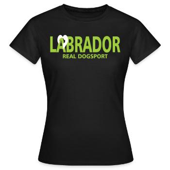 Labrador Hunde Liebe Spruch - Frauen T-Shirt - Schwarz - Vorne - AI Model Female 172 dark (172cm)