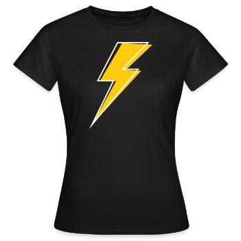 Éclair - T-shirt Femme - noir - Devant - AI Model Female 172 dark (172cm)