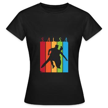 Salsa Dancer Dancer - Women's T-Shirt - black - Front - AI Model Female 172 dark (172cm)