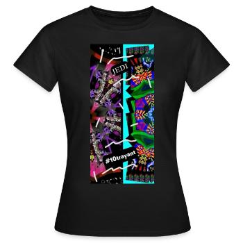 Sabre Laser Turquoise 10t 4000 - T-shirt Femme - noir - Devant - AI Model Female 172 dark (172cm)