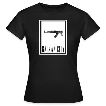 Balkan City - Women's T-Shirt - black - Front - AI Model Female 172 dark (172cm)