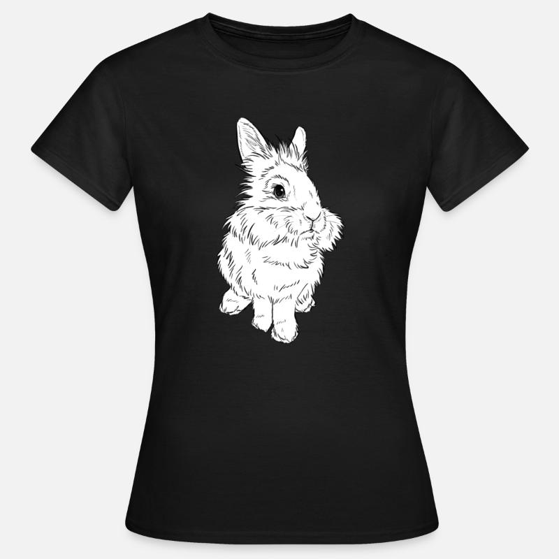 Lion head rabbit - Women's T-Shirt - black