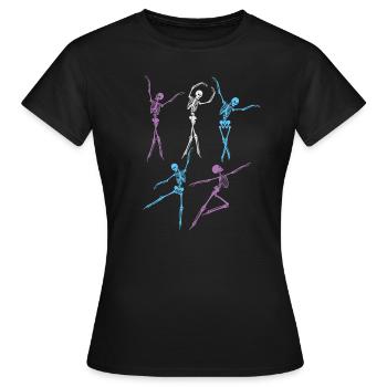 Soirée dansante - T-shirt Femme - noir - Devant - AI Model Female 172 dark (172cm)