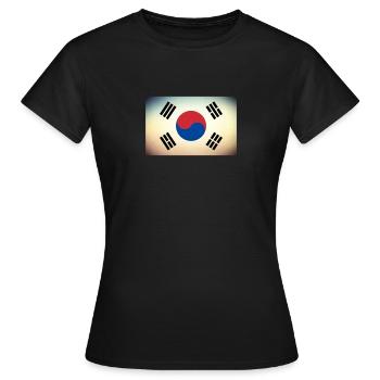 Corée du Sud Pavillon Corée - T-shirt Femme - noir - Devant - AI Model Female 172 dark (172cm)