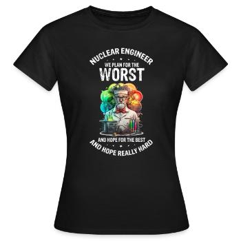 Kernenergie Spruch für Kernenergie - Frauen T-Shirt - Schwarz - Vorne - AI Model Female 172 dark (172cm)