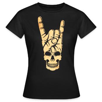Musique rock and roll Musique rock - T-shirt Femme - noir - Devant - AI Model Female 172 dark (172cm)
