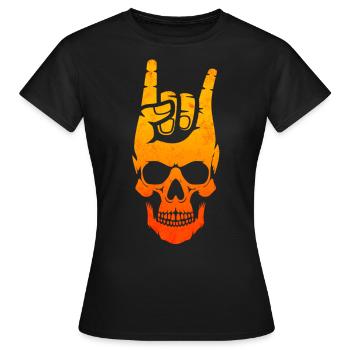 Musique rock and roll Musique rock - T-shirt Femme - noir - Devant - AI Model Female 172 dark (172cm)