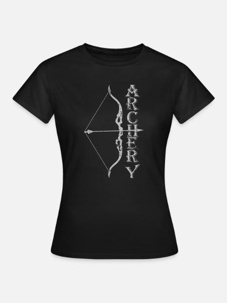 Bogenschießen, Bogensport, Bogenschütze, Archery - Frauen T-Shirt - Schwarz