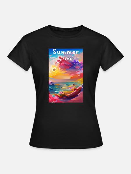 Sommertraum - Frauen T-Shirt - Schwarz