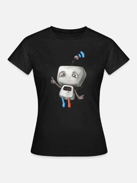 Petit robot - T-shirt Femme - noir