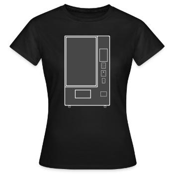 Snack Vending Machine Vending Machine Vending Machine - Women's T-Shirt - black - Front - AI Model Female 172 dark (172cm)