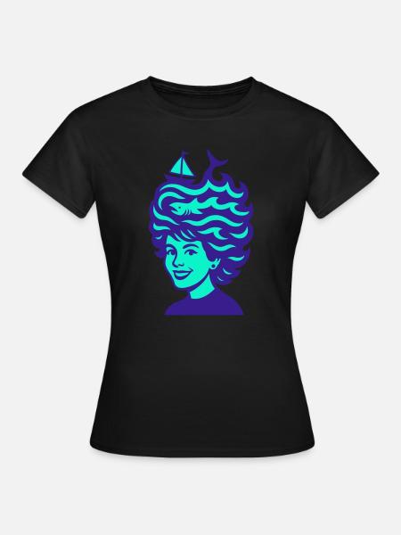 Sea Hair! - Frauen T-Shirt - Schwarz