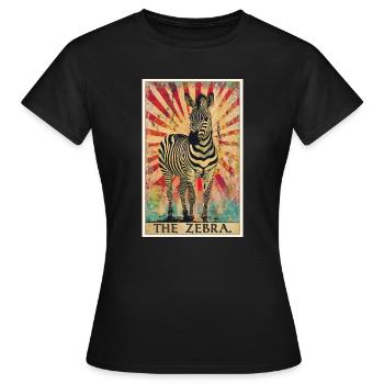 Zèbres Zèbre - T-shirt Femme - noir - Devant - AI Model Female 172 dark (172cm)