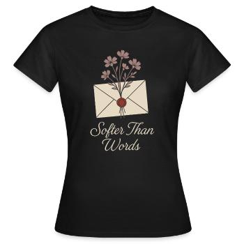 Funeral, Florist, Commemorative Arrangement, Sympathy - Women's T-Shirt - black - Front - AI Model Female 172 dark (172cm)