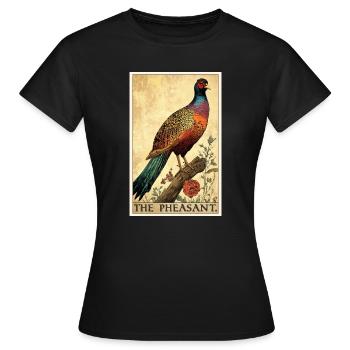 Pheasants Pheasant - Women's T-Shirt - black - Front - AI Model Female 172 dark (172cm)