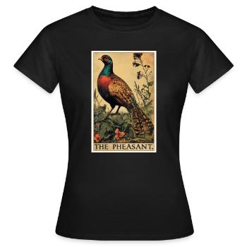 Pheasants Pheasant - Women's T-Shirt - black - Front - AI Model Female 172 dark (172cm)