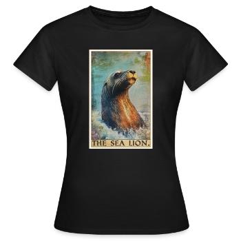 Lions de mer Lion de mer - T-shirt Femme - noir - Devant - AI Model Female 172 dark (172cm)