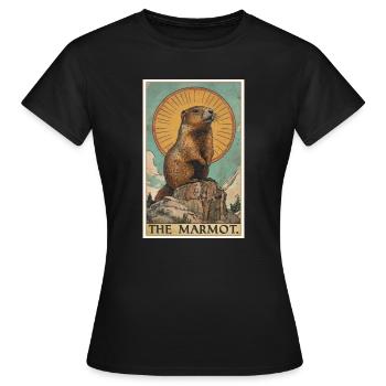Murmeltiere Murmeltier - Frauen T-Shirt - Schwarz - Vorne - AI Model Female 172 dark (172cm)