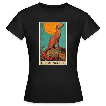 La mangouste de la mangouste - T-shirt Femme - noir - Devant - AI Model Female 172 dark (172cm)