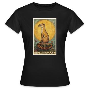 La mangouste de la mangouste - T-shirt Femme - noir - Devant - AI Model Female 172 dark (172cm)