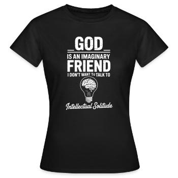 T-shirt de philosophie Ami Imaginaire - T-shirt Femme - noir - Devant - AI Model Female 172 dark (172cm)