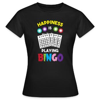 Bingo - T-shirt Femme - noir - Devant - AI Model Female 172 dark (172cm)