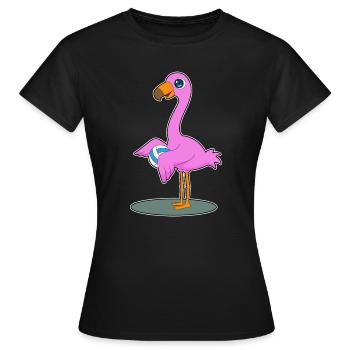 Joueur de volley-ball Flamingo Volley-ball - T-shirt Femme - noir - Devant - AI Model Female 172 dark (172cm)