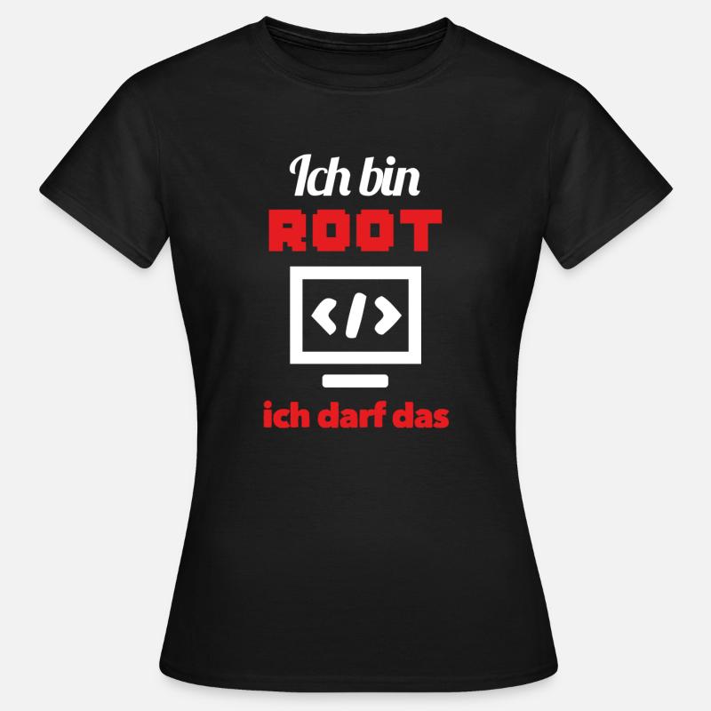 root darf das - Frauen T-Shirt - Schwarz