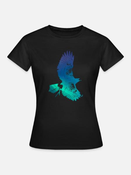 Fliegender Adler - T-shirt dam - svart