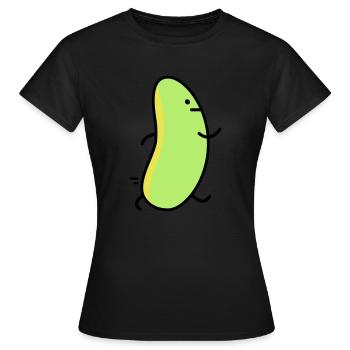 Lustige Bohne - Frauen T-Shirt - Schwarz - Vorne - AI Model Female 172 dark (172cm)