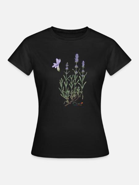 Lavendel - Frauen T-Shirt - Schwarz